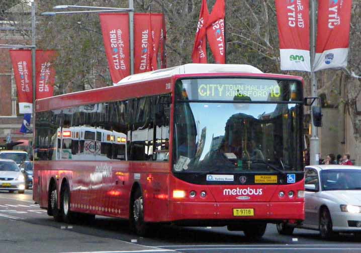 Sydney Buses Metrobus Scania K310UB Volgren CR228L 2100